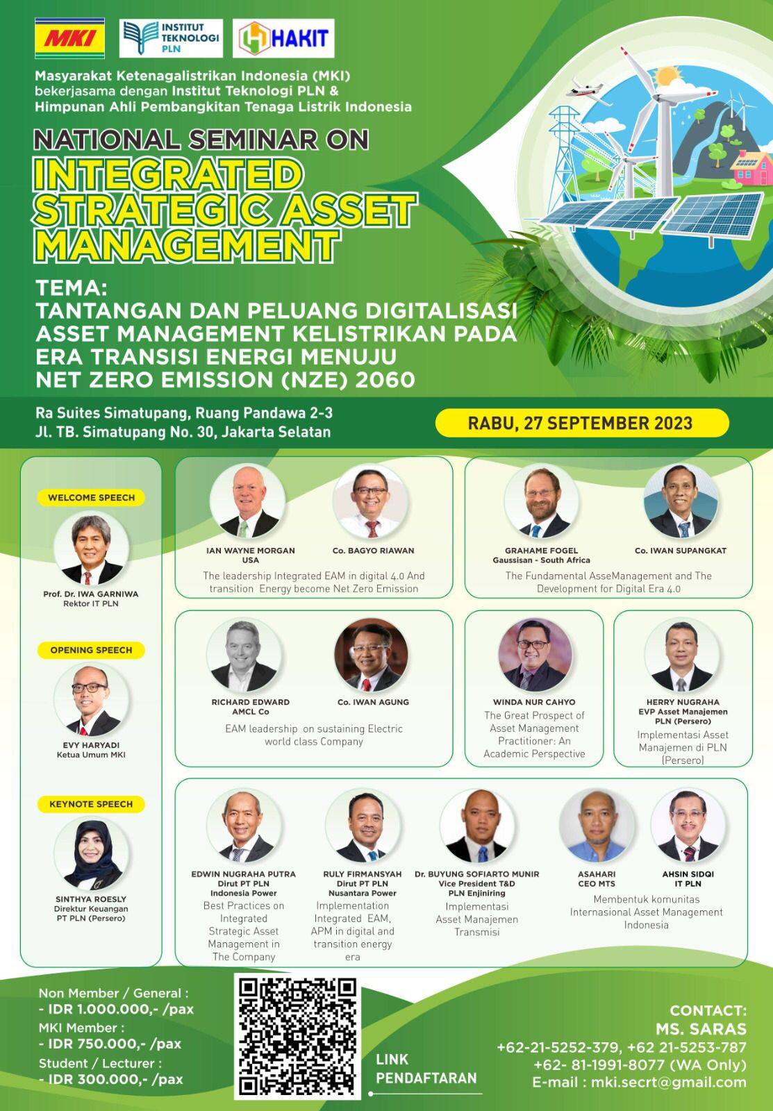 Seminar Nasional Energy Asset Management yang diselenggarakan oleh ITPLN dan MKI. Dok. Istimewa