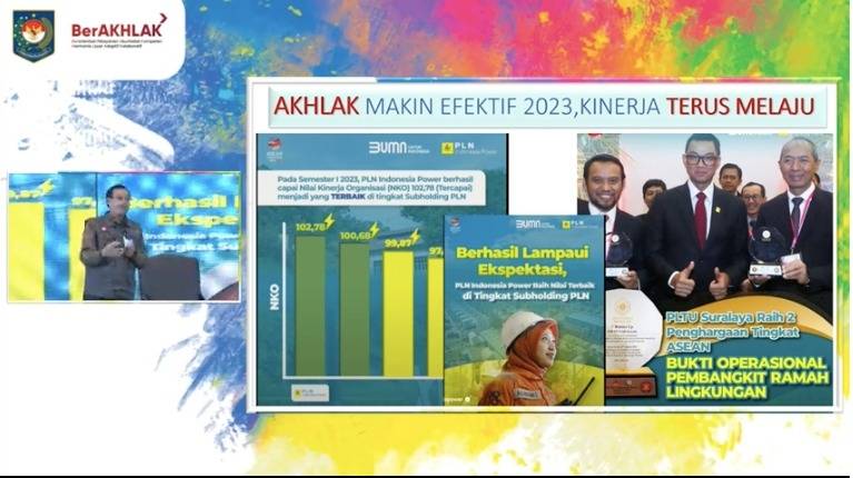Kepala Rektorat Institut Teknologi PLN (ITPLN) Dr. Ir. M. Ahsin Sidqi, MM., IPU., menyampaikan materi transformasi di PT Indonesia Power. Dok. Tangkapan Layar