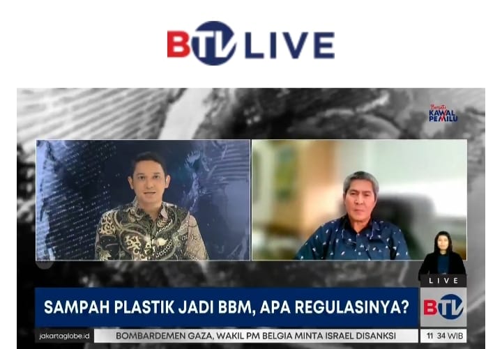 Rektor ITPLN Prof. Iwa menjadi narasumber dalam program Berita Satu. Dok. Tangkapan Layar