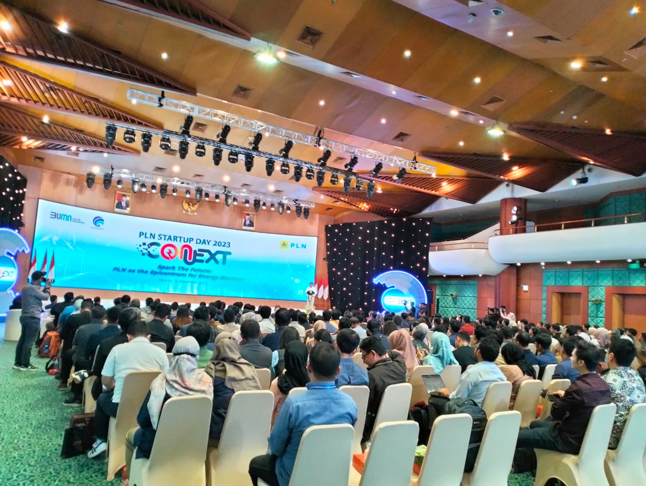 Pelaksanaan kegiatan PLN Startup Day 2023 yang berlangsung di Kantor PLN Pusat. Dok. Istimewa