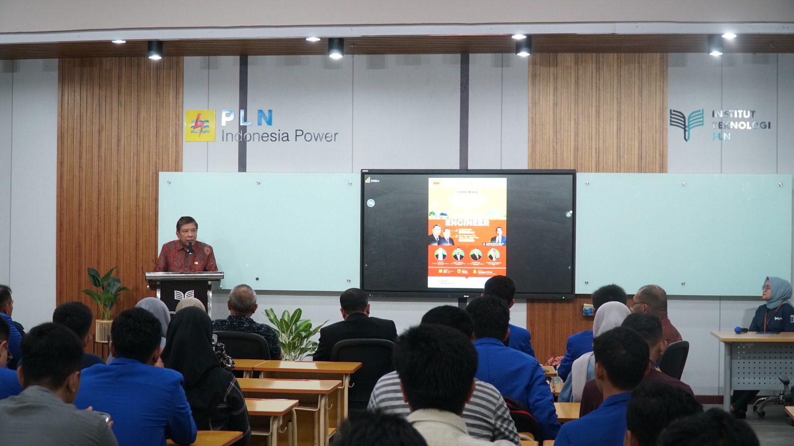 Ketua Bidang 9 MKI Syaiful Ibrahim dalam Seminar Transisi Energi for Young Engineer ITPLN. Dok. Istimewa