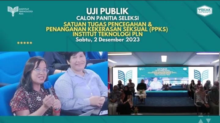 Dua panelis Uji Publik Satgas Pencegahan dan Penanganan Kekerasan Seksual (Satgas PPKS) ITPLN. Dok. Istimewa 